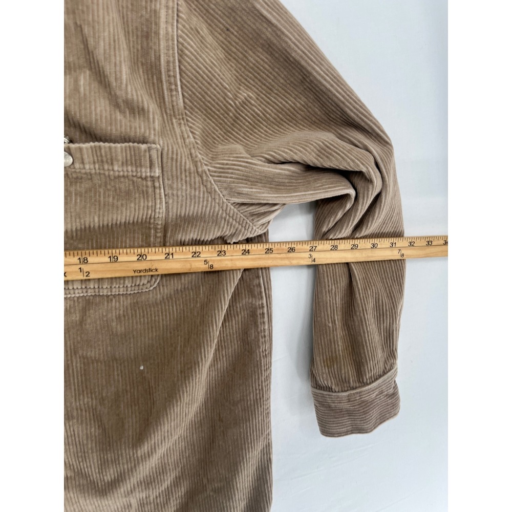 Tapemeasure Corduroy Shirt Mens Large Tan Brown Cotton Button Down Long Sleeve L - Picture 5 of 8